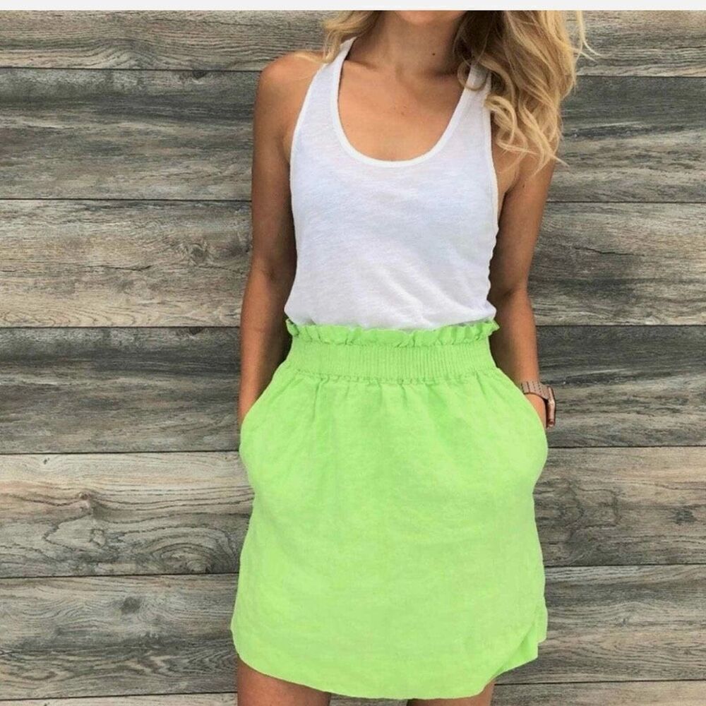 NWT J. Crew Linen Skirt Size 2